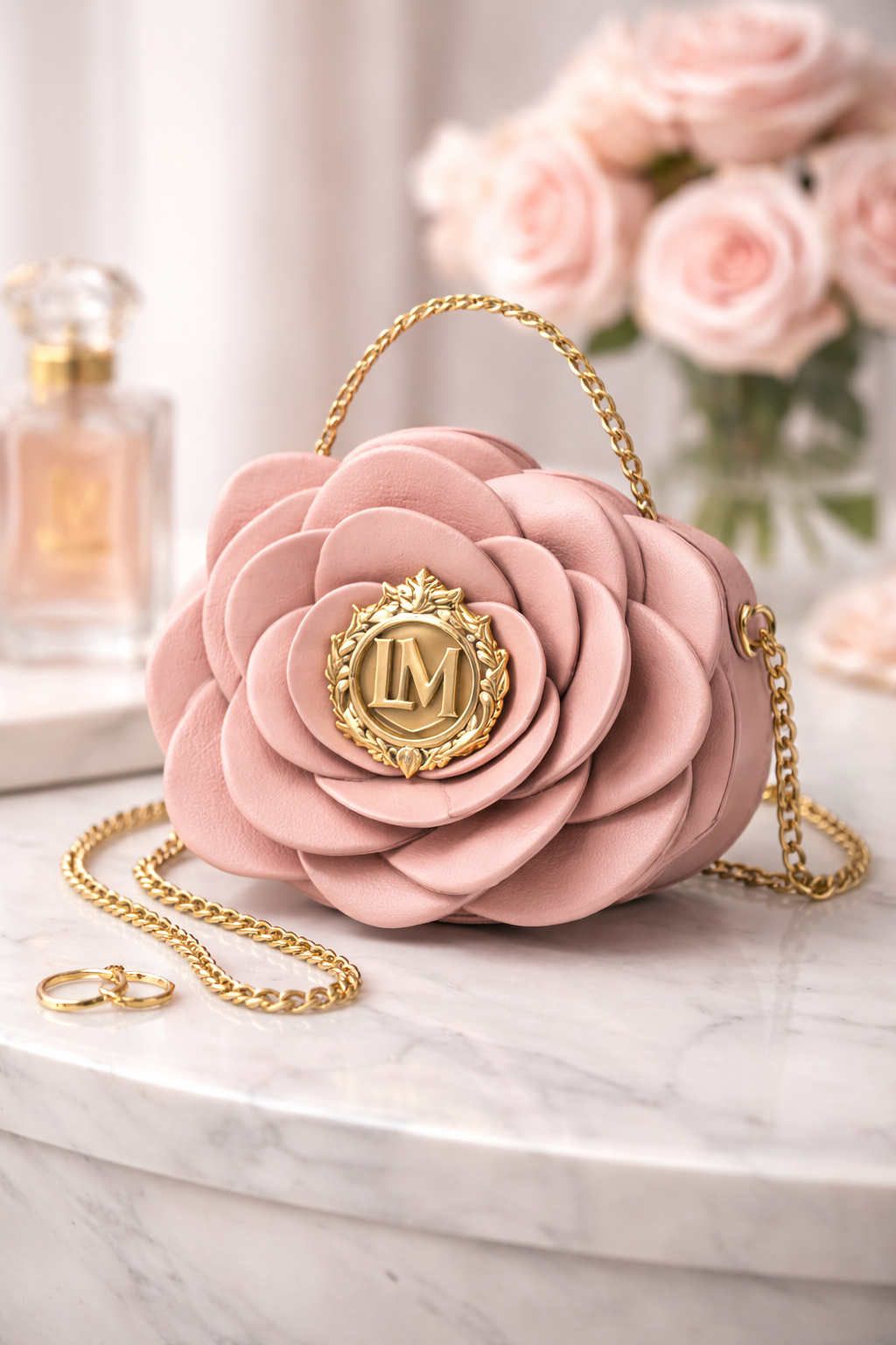 Golden Petal Rosa Purse- Lucci Medallion