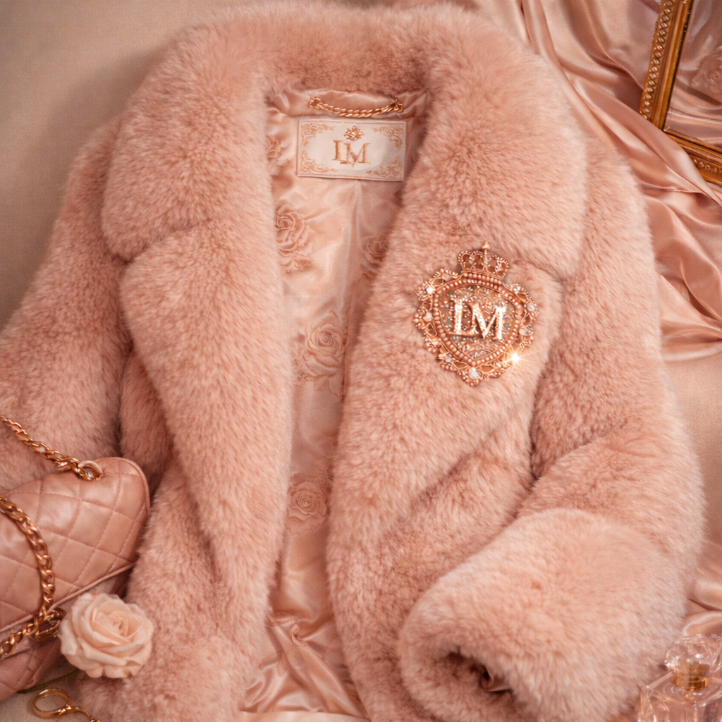 Lucci Medallion Rose Luxe Fur Coat