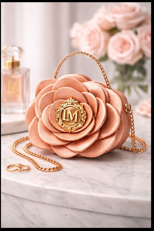 Golden Petal Rosa Purse- Lucci Medallion